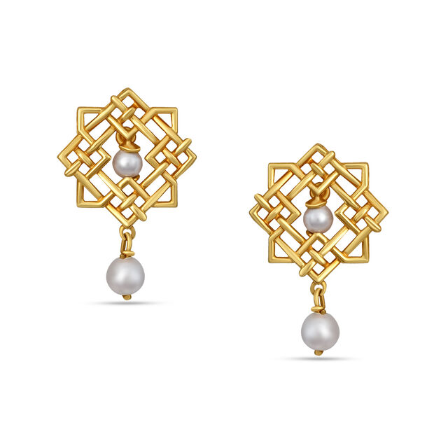 Tanishq 18 Karat Gold Earrings for Women 