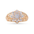 Lace Diamond Gold Ring 2