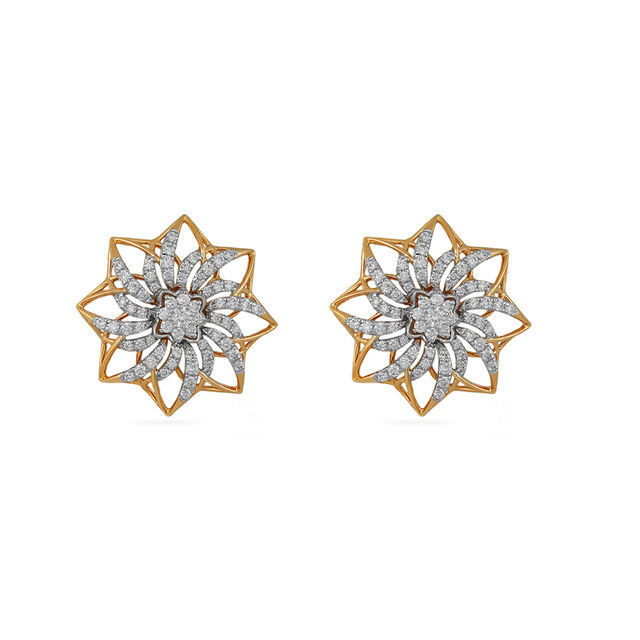 Tanishq 18 Karat Diamond Earrings for Women 