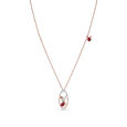 Tanishq 18 Karat Diamond Pendant with Chain and Earrings Set for Women 2