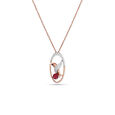 Tanishq 18 Karat Diamond Pendant with Chain and Earrings Set for Women 3