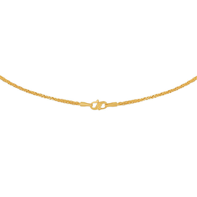 18 karat Gold Diamond-Cut Parisian Wheat Chain Necklace 3