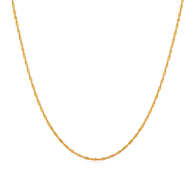 Tanishq 18 Karat Gold Chain for Women 
