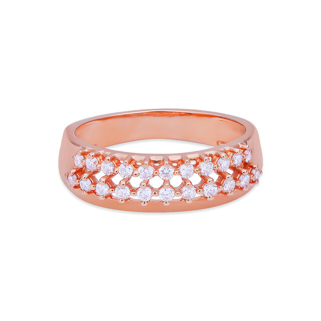 Tanishq 18 Karat Diamond Finger Ring for Women
