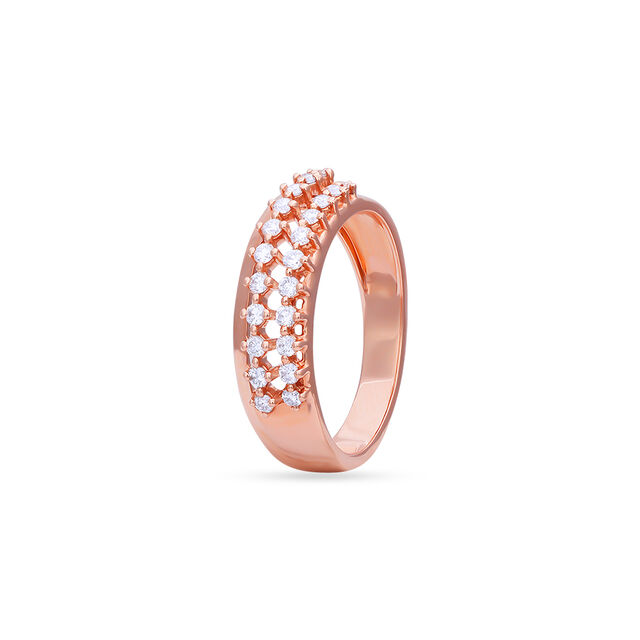 Tanishq 18 Karat Diamond Finger Ring for Women