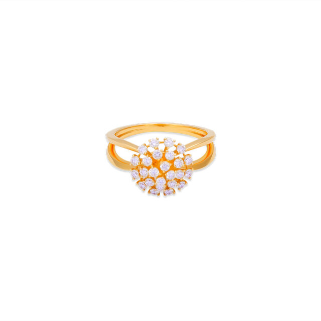 Tanishq 18 Karat Diamond Finger Ring for Women
