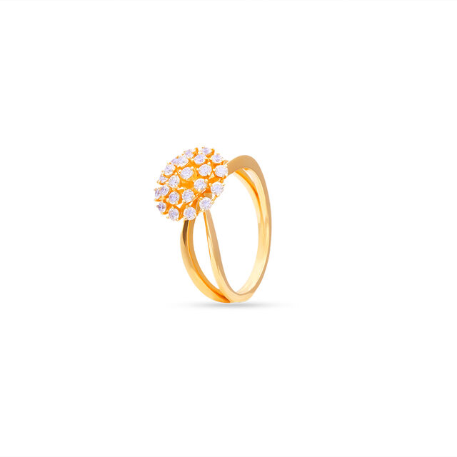 Tanishq 18 Karat Diamond Finger Ring for Women