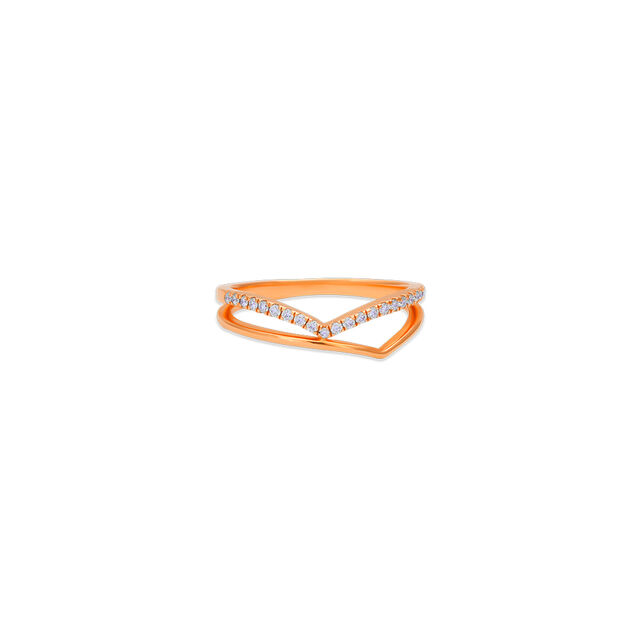 Tanishq 18 Karat Diamond Finger Ring for Women