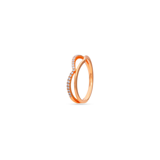 Tanishq 18 Karat Diamond Finger Ring for Women