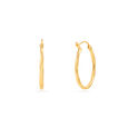 Hoop Earrings with Textured Finish 