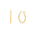 Hoop Earrings with Textured Finish 2