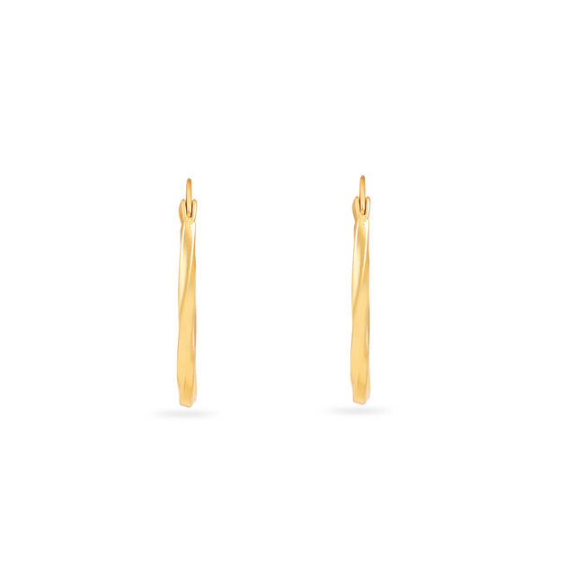 Hoop Earrings with Textured Finish 3