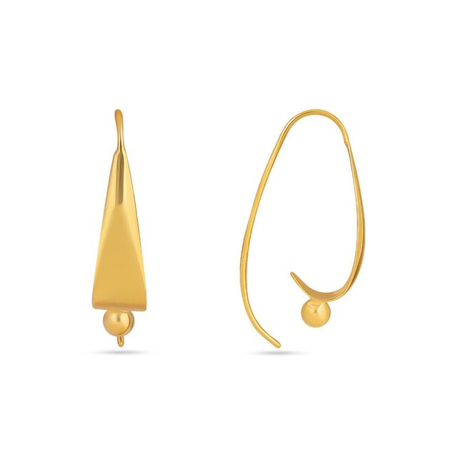 Minimalist Gold Drop Earrings 2