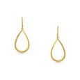 18 karat Gold Teardrop Dangle Earrings 