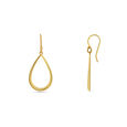 18 karat Gold Teardrop Dangle Earrings 2