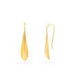 Sleek Gold Leaf Earrings 