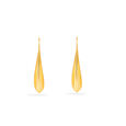 Sleek Gold Leaf Earrings 3