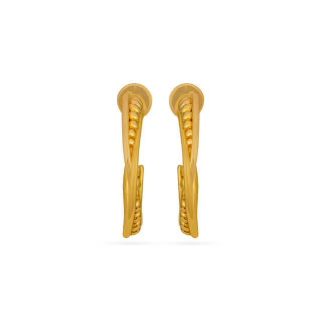Tanishq 18 Karat Gold Earrings for Women 