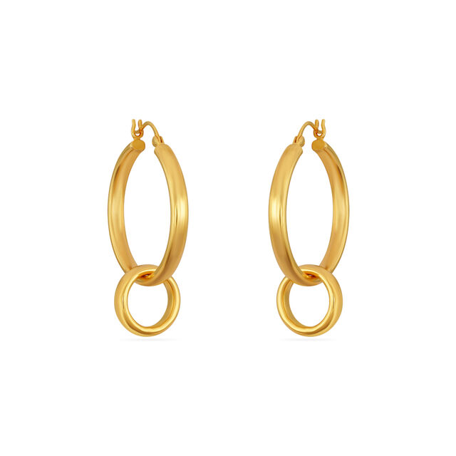 Tanishq 18 Karat Gold Earrings for Women 2