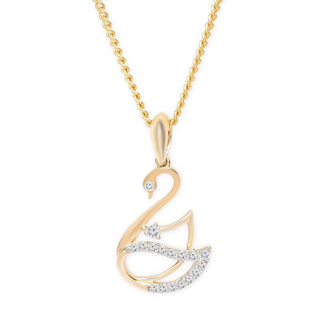 Tanishq 18KT Diamond Pendant for Women 