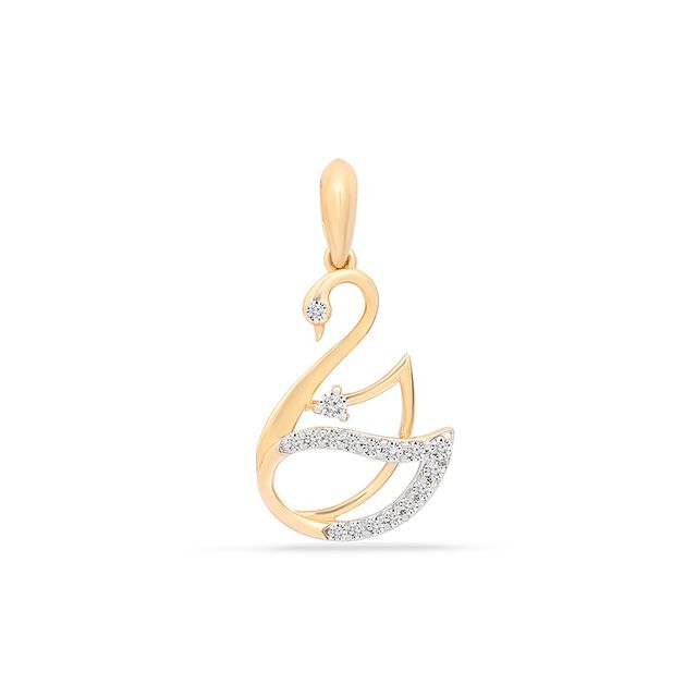 Tanishq 18KT Diamond Pendant for Women 3