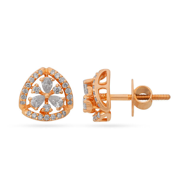 Tanishq 18 Karat Diamond Earrings for Women 2