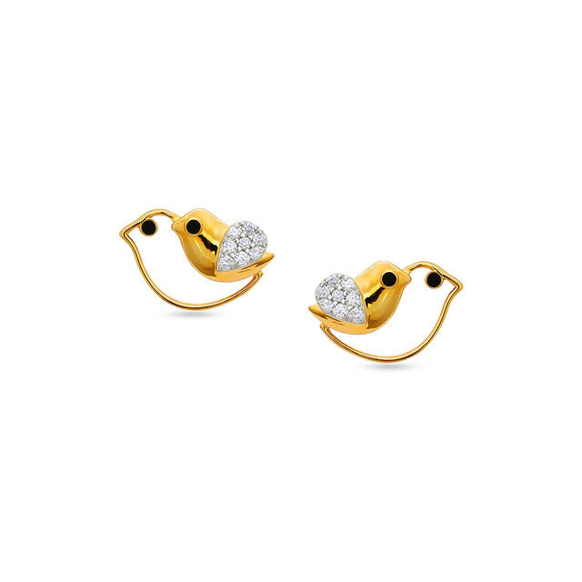 Tanishq 18 Karat Diamond Earrings for Women 