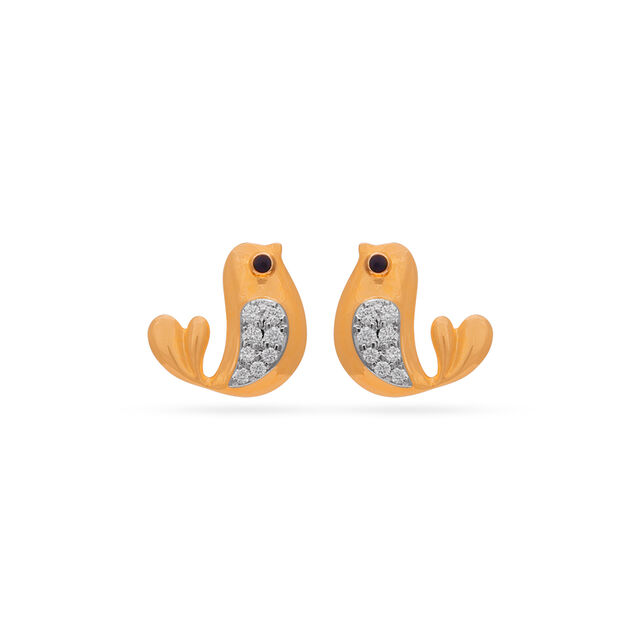 Tanishq 18 Karat Diamond Earrings for Women 