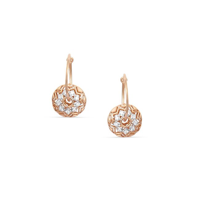 Tanishq 18KT Diamond Earrings 