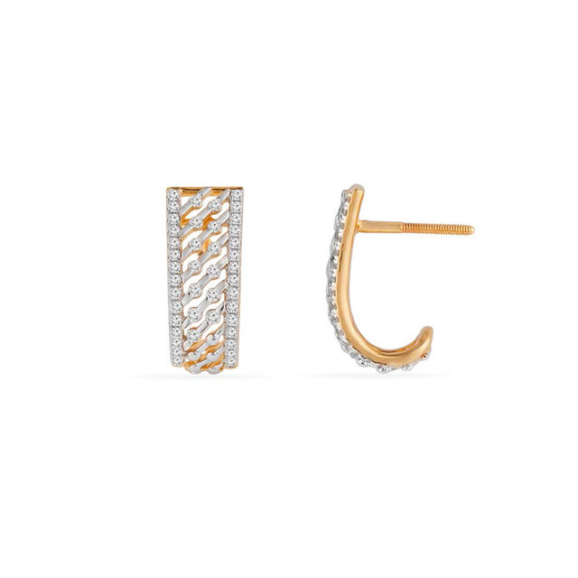 Tanishq 18KT Diamond Earrings for Women 4