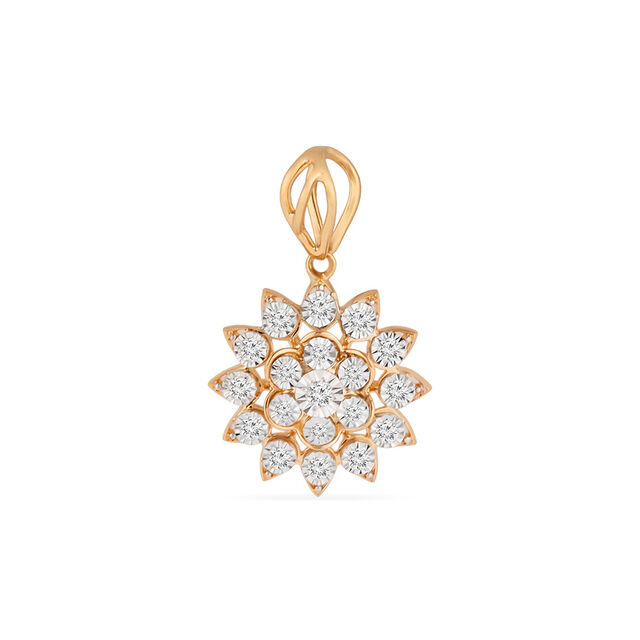 Tanishq 18KT Diamond Pendant for Women 