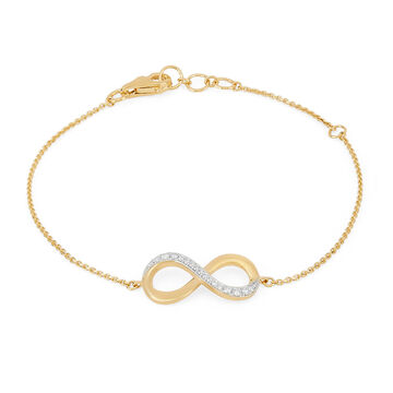 Tanishq 18KT Infinity Diamond Bracelet for Women