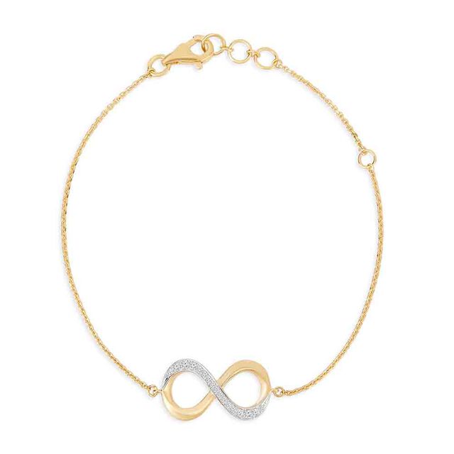 Tanishq 18KT Infinity Diamond Bracelet for Women 3