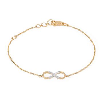 Tanishq 18KT Infinity Diamond Bracelet for Women