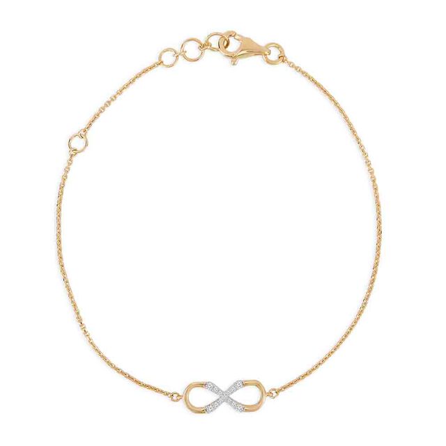Tanishq 18KT Infinity Diamond Bracelet for Women 3