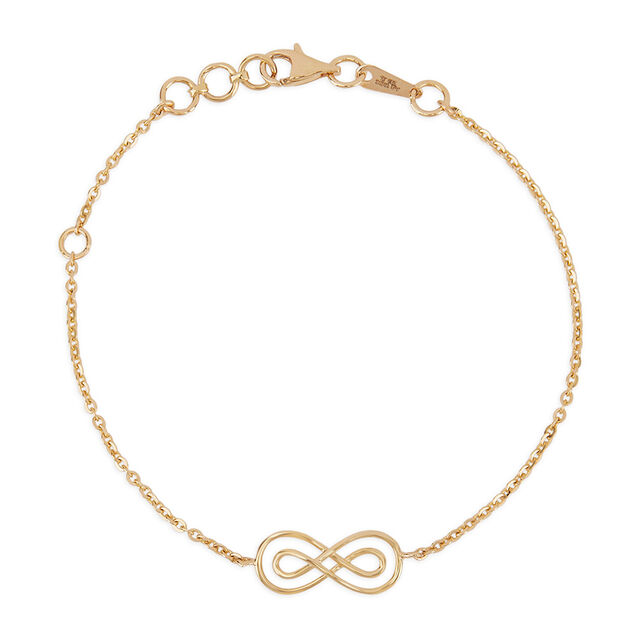 Tanishq 14KT Morning Ritual Infinity Bracelet for Women 3