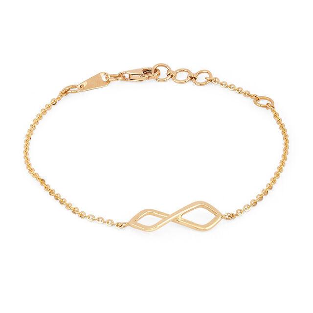 Tanishq 14KT Comfortable Silence Infinity Bracelet for Women 
