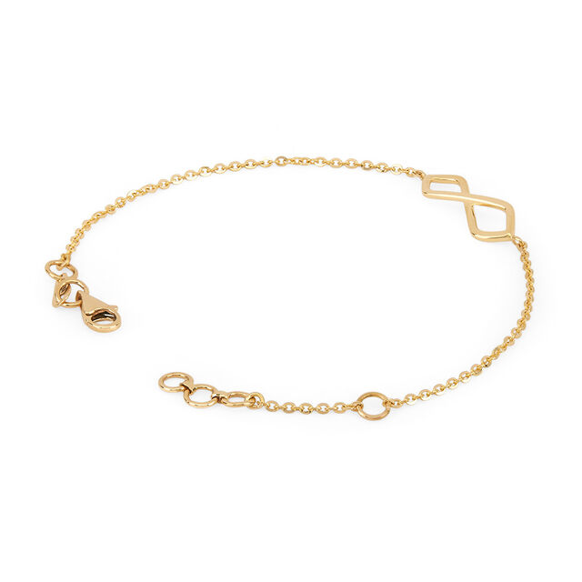 Tanishq 14KT Comfortable Silence Infinity Bracelet for Women 2