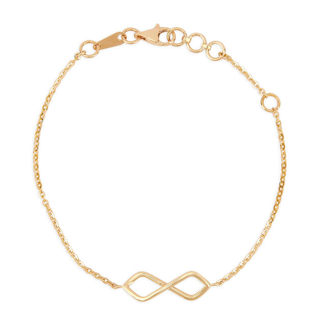 Tanishq 14KT Comfortable Silence Infinity Bracelet for Women 3