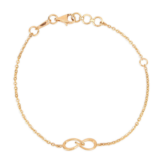 Tanishq 14KT Interlocked Infinity Bracelet for Women 3