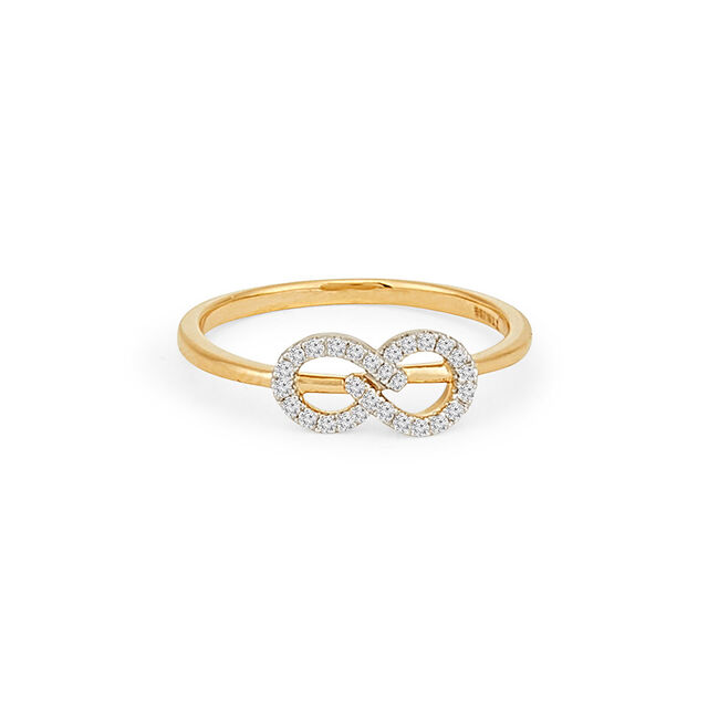 Tanishq 18KT Infinity Halo Ring for Women 