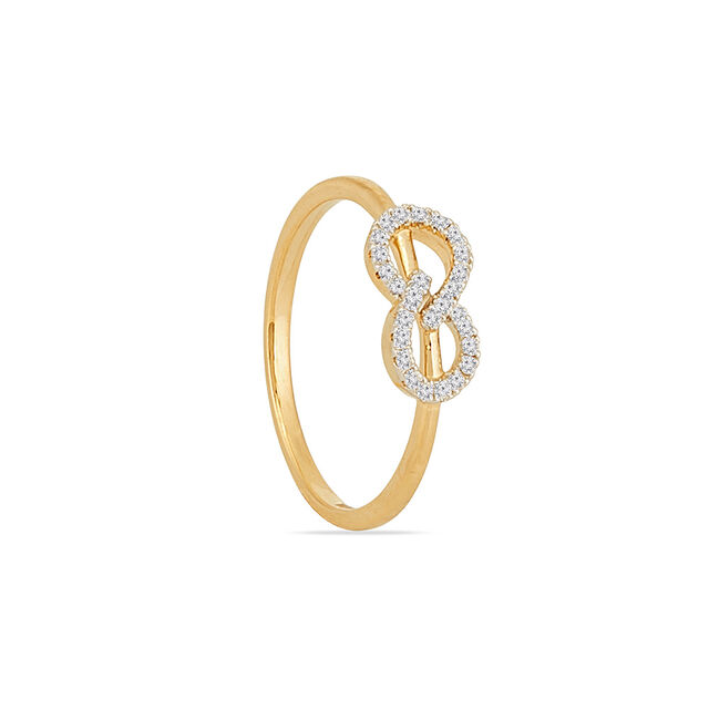 Tanishq 18KT Infinity Halo Ring for Women 3