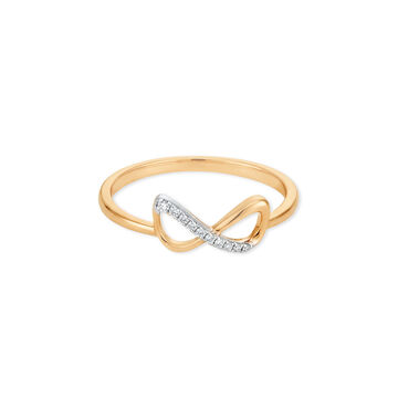 Tanishq 18KT Infinity Crossover Ring for Women