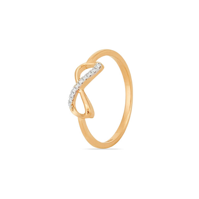 Tanishq 18KT Infinity Crossover Ring for Women 2