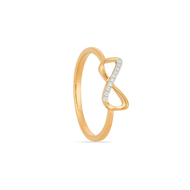 Tanishq 18KT Infinity Crossover Ring for Women 3