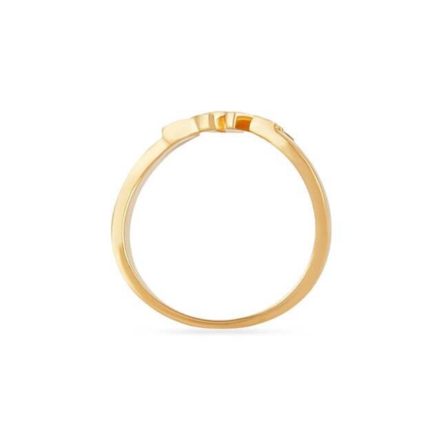 Tanishq 18KT Love Script Ring for Women 4
