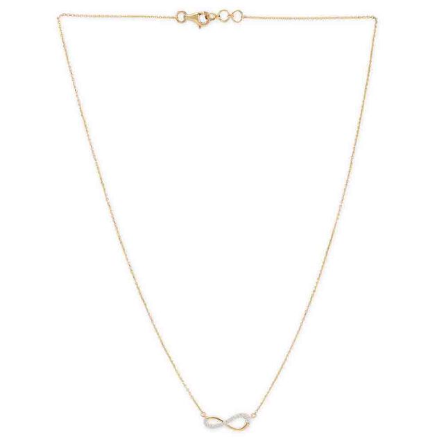 Tanishq 18KT Centred Infinity Necklace for Women 2