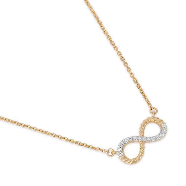 Tanishq 18KT Quiet Reach Infinity Necklace for Women 3