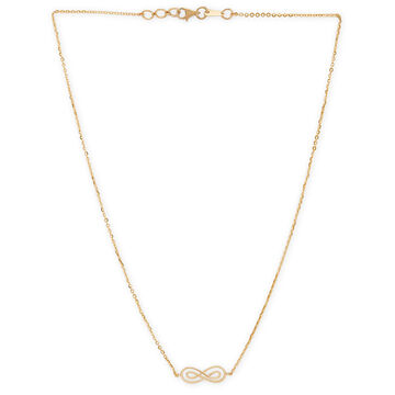 Tanishq 18KT Unfinished Stories Infinity Necklace for Women