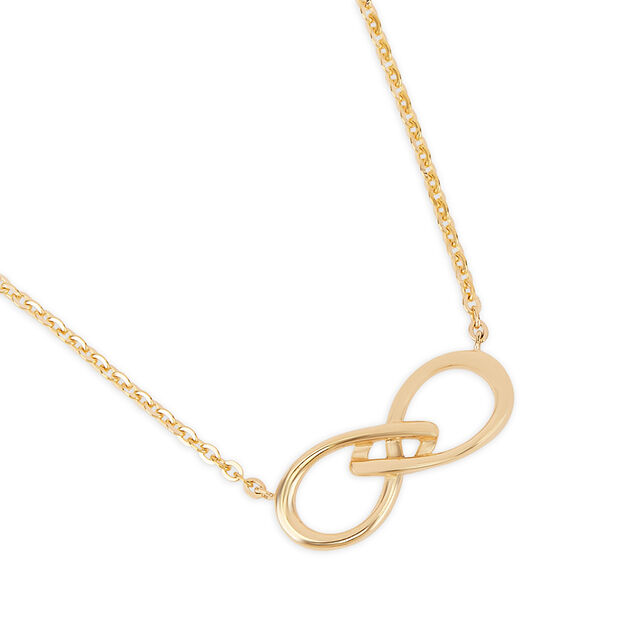 Tanishq 18KT Between Calls Infinity Necklace for Women 3